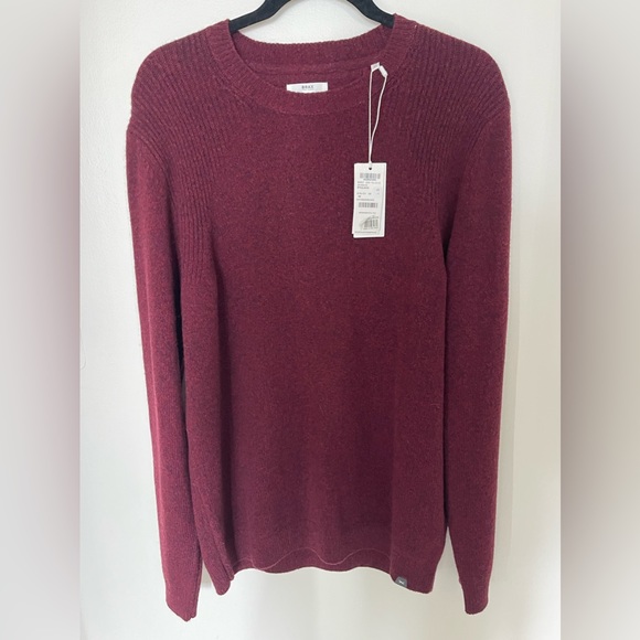 Brax Rick Wool Blend Crewneck Sweater in Port - Picture 8 of 8